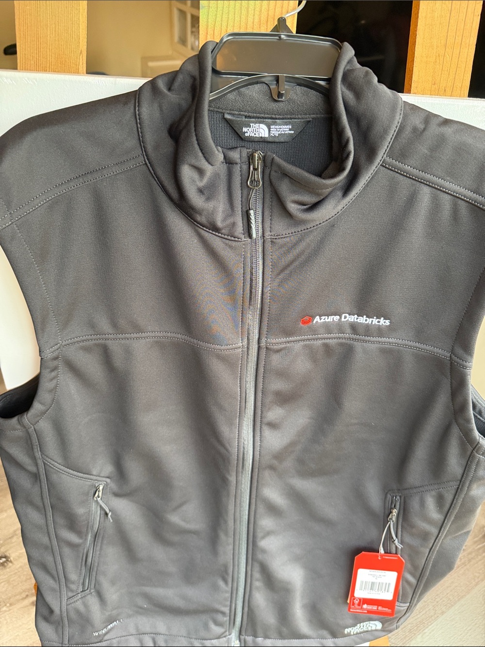 The North Face Soft Shell Vest Size XL Black Azure Databricks NWT